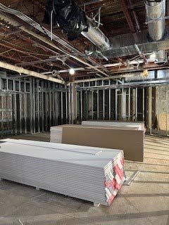 Basement drywall ready Basement drywall ready